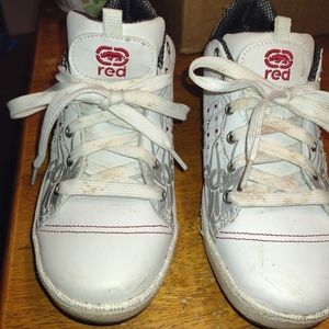 Red by Marc Ecko Women's Size 9 White bejeweled